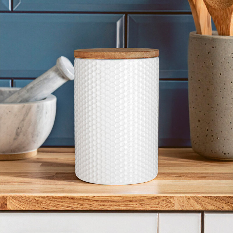 Stoneware Jar, White