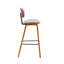 Upholstered Counter Stool with Solid Wood Frame-502569517