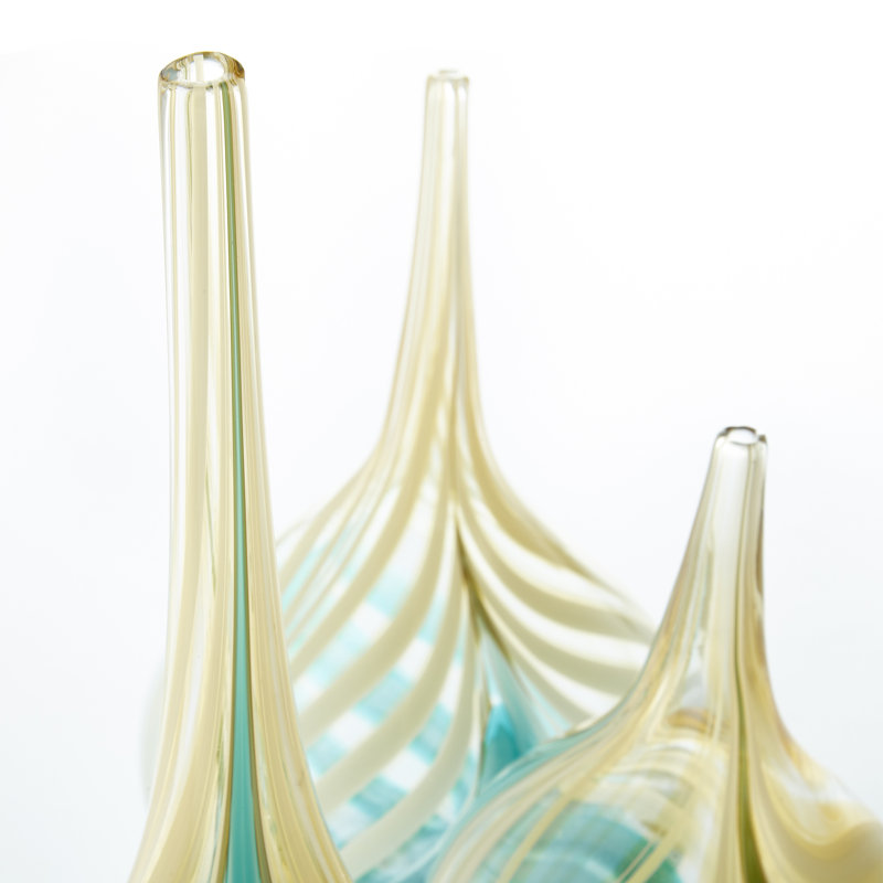Parlor Palm Glass Table Vase, 21.25" H x 6.75" W x 6.75" D