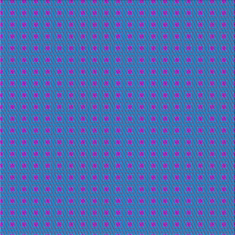 Tapis décoratif géométrique bleu Rishel, Carré 6 pi