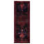 Tapis de couloir noir en laine 4 pi 2 po x 11 pi 2 po Konya