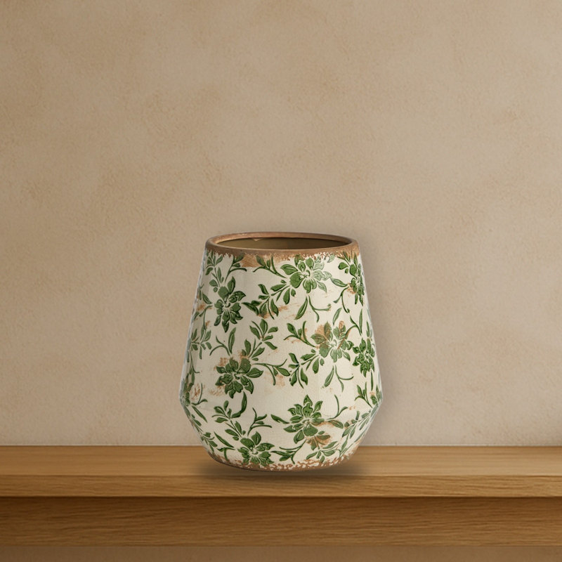 Tuscan Ceramic Scroll Planter