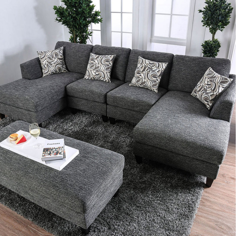 Ensemble de canapé modulaire 5 pièces Chenille