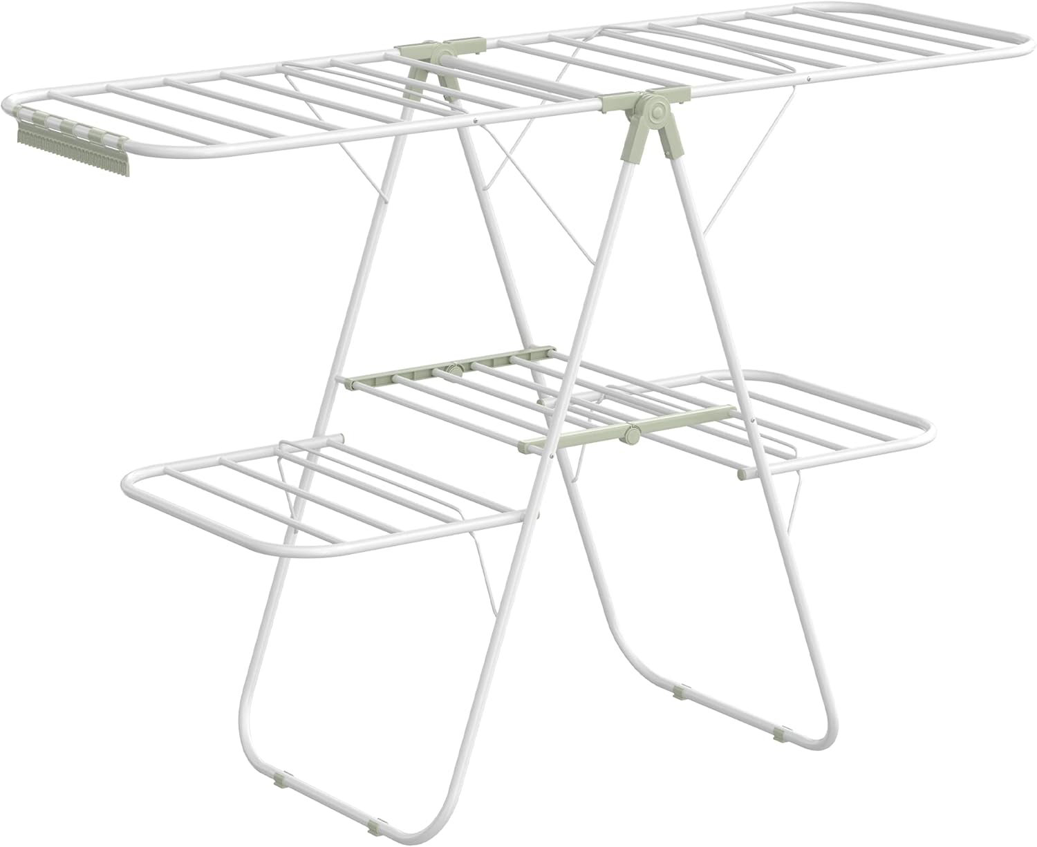 Rebrilliant Clothes Drying Rack, Foldable 2-Level Laundry Drying Rack ...
