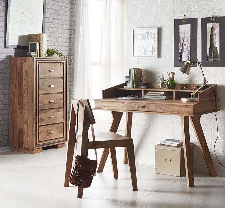 Johanna 117cm W Rectangle Writing Desk