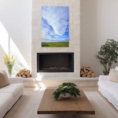 First Green And Clubhouse Of Royal Dornoch Championship Course, Dornoch, Sutherland, Highlands, Scotland Abstract Contemporary Landscape Nature Wal...