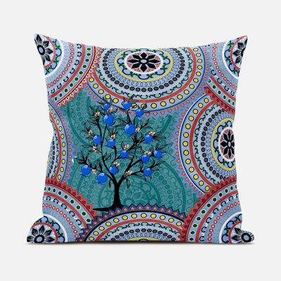Housse et insert de coussin décoratif intérieur / extérieur en mélange de polyester