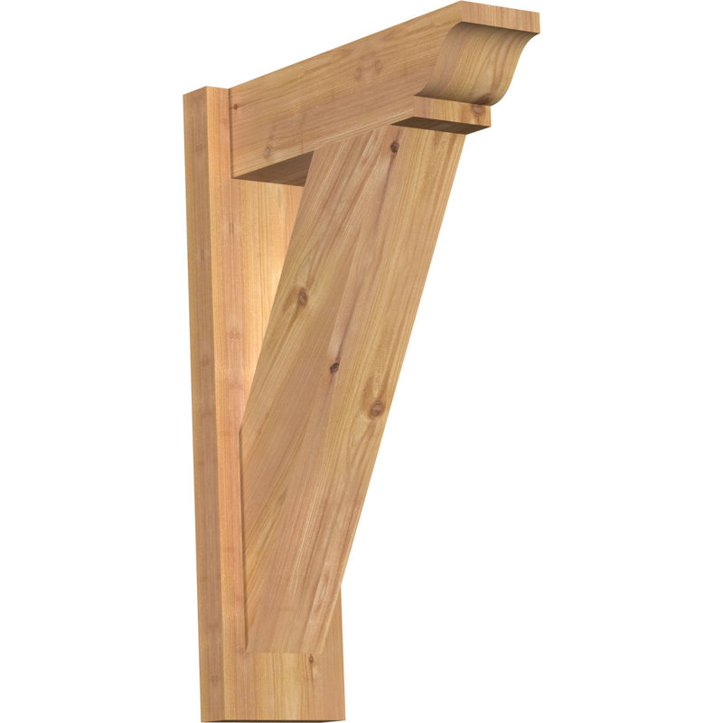 Persienne traditionnelle en bois rustique, Cèdre rouge de l'Ouest l 5 1/2 po (lisse), P 14 po x H 22 po