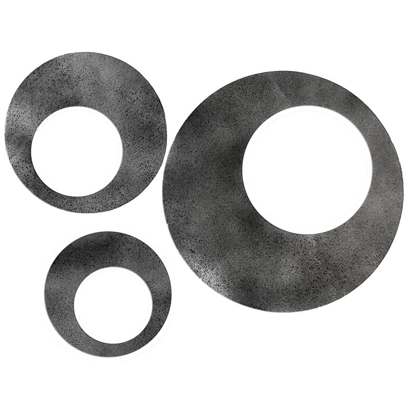 Contemporary Circles Decor Set, Silver Vein