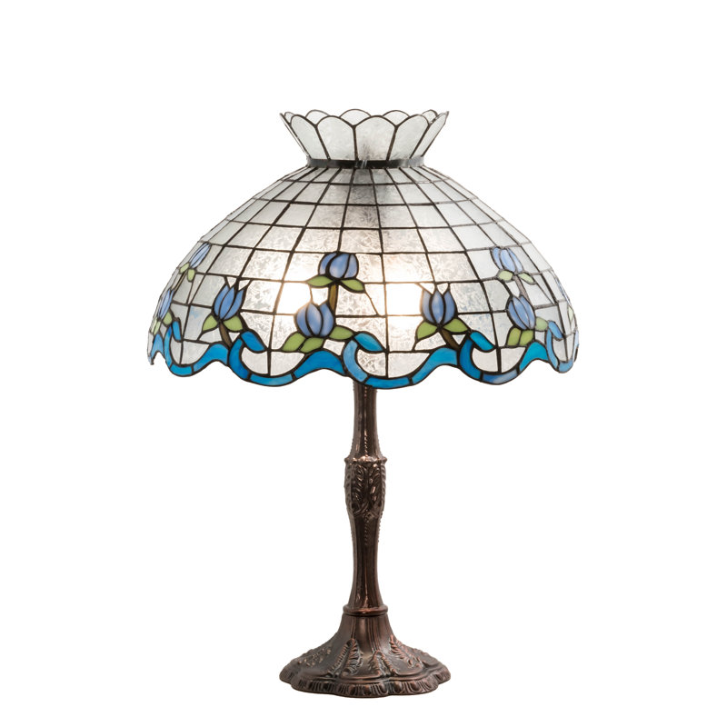 Aqib Table Lamp, Blue/Clear 