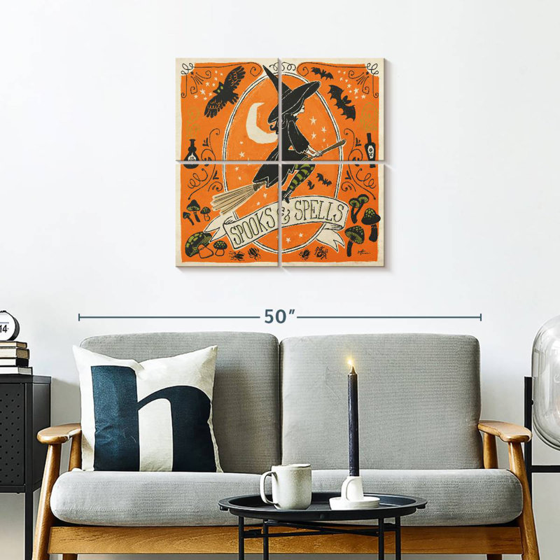 Lelend Stay Creepy I Orange, H 26 po x l 26 po