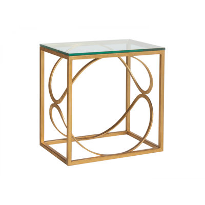 Metal Designs Ellipse Rectangular End Table