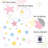 Polyester Machine Washable White/Red/Yellow Starry Area Rug