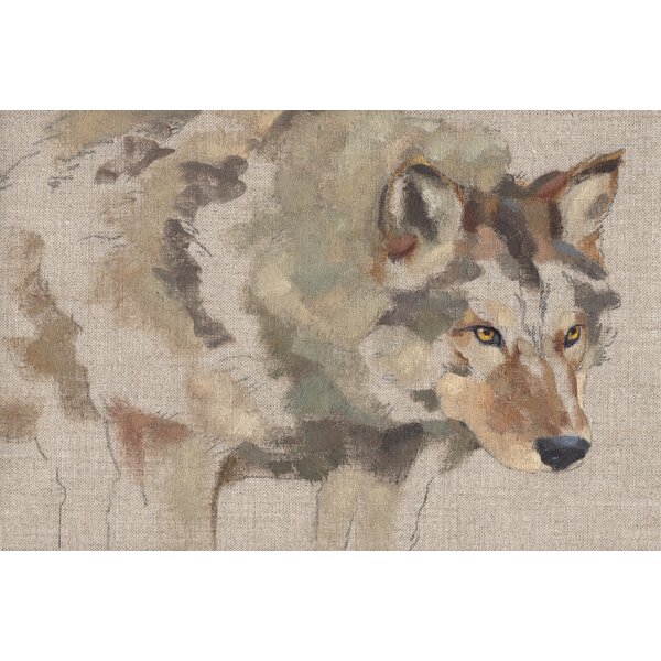 Millwood Pines Timber Wolf I On Canvas by Jacob Green Painting ...