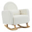 Chaise berçante d'appoint rembourrée avec coussin