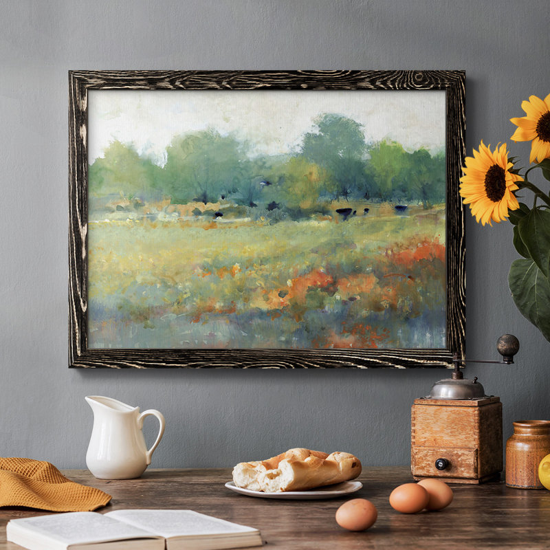 " Rural Land II ", 26" H x 38" W x 1.5" D, Black