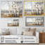 «Silver Minimalisme Tree Birchs Breath» sur toile-97043050-97043051