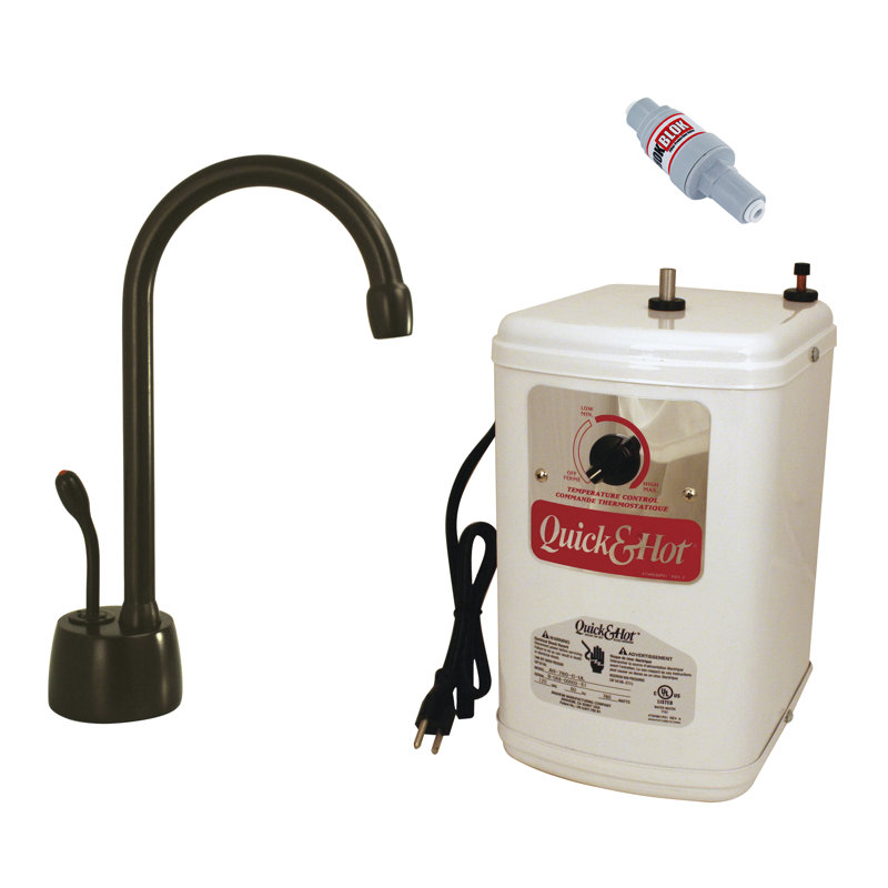 Velosah 9" 1-Handle Hot Water Dispenser Faucet with Heating Tank, Oil Rubbed Bronze