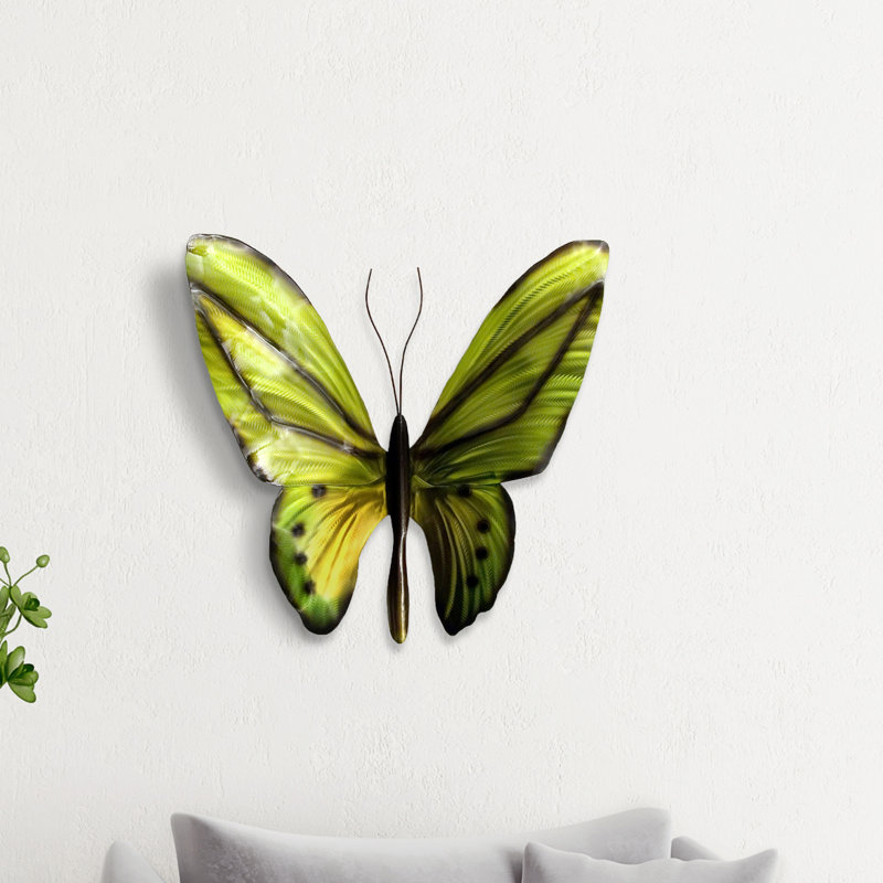 Décoration murale papillon en métal aquarium mural birdwing