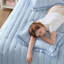Charming Bow Embroidered Quilt Mini Set With Ruffle Trim And Soft Microfiber-125220504-125220505