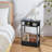 Side Table,3-Tier Slim End Table With Storage Shelf,Modern Sofa Table Thin Side Table For Narrow And Small Spaces, Skinny Bedside Table Small Nightstand With Magazine Rack Space Saving-1049215460-1049215462