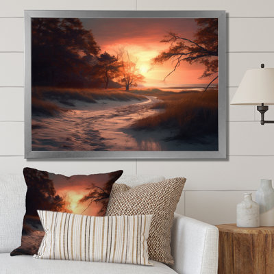 «Beachside Sunset I», reproduction sur toile