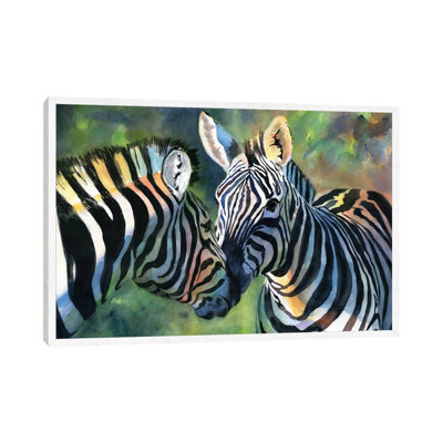 Zebra Love by Rachel Parker - Painting on Canvas