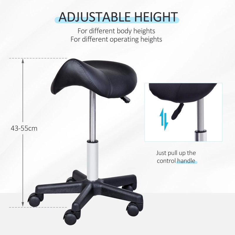 Tabouret de massage hydraulique pivotant et réglable