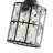3-lamp matte black adjustable iron crystal Vanity Light