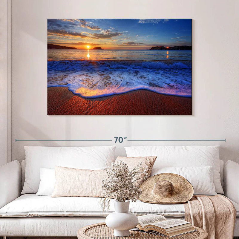 Gillard Sunset Waves, H 32 po x l 48 po