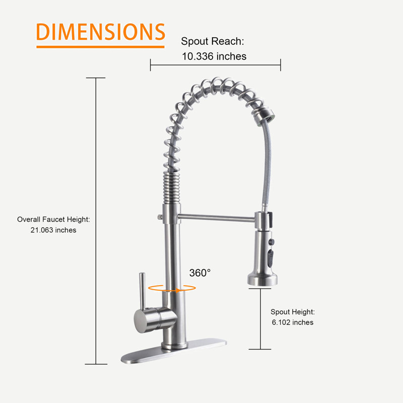 INLE Pull Down Kitchen Faucet