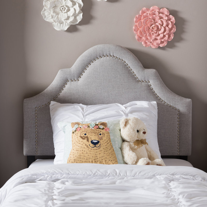 Michelly Upholstered Headboard, Grayish Beige