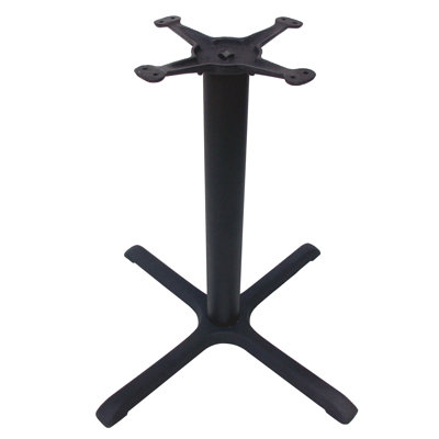 30" x 30" Cross Cast Iron Dining Height Pedestal Table Base