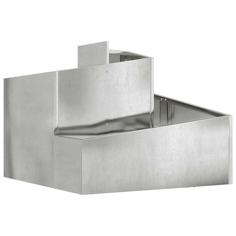 Garden Planter Metal Outdoor Terrace Accessories Pots Modern Holder Box, 50cmH x 60cmW x 60cmD