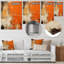 Orange Abstract Fire Chaos Art II - Abstract Metal Wall Art-137393758