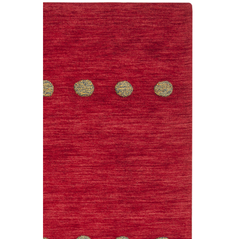 Pixley Hand Loomed Wool Polka Dots Rug, Square 6'