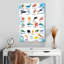 Carte de l'alphabet Ashelle Sea Life-108355095