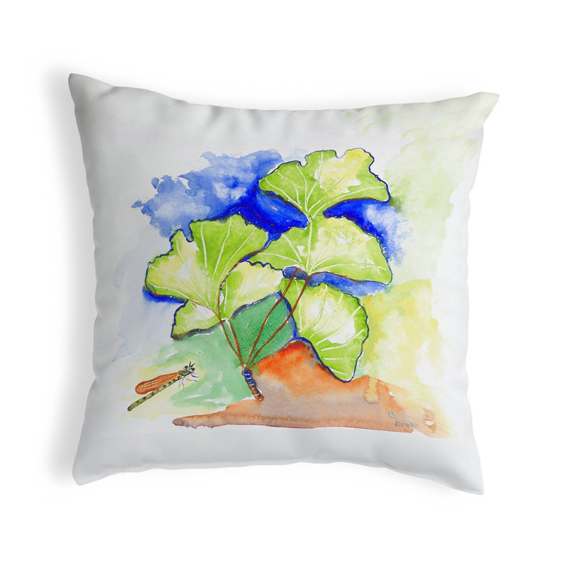 Coussin décoratif intérieur/extérieur laisses Ginko