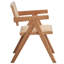 Fauteuil beige et naturel (ensemble de 2)