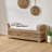 Boatwright 56'' W Flip Compartment Storage Rattan Upholstered Bench with Two Pillows and Solid Wood Feet