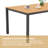Outdoor Dining Table for 4-6 People Rectangle Patio Dining Table with Aluminum Frame, Gray-480396375