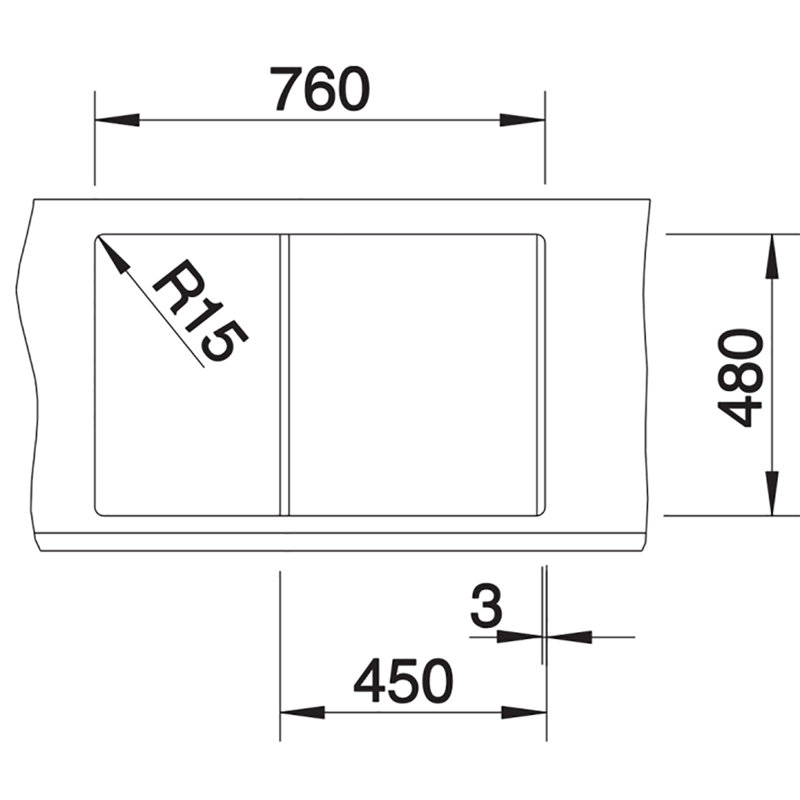 Metra Single Bowl Inset Kitchen Sink, Anthracite