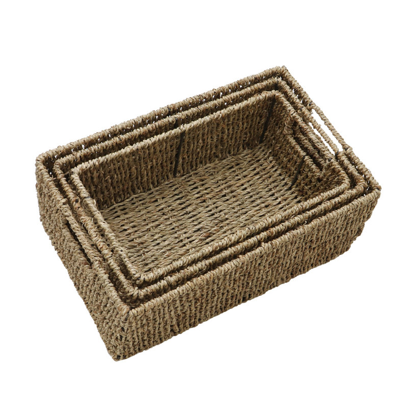 JVL Seagrass Decorative Basket