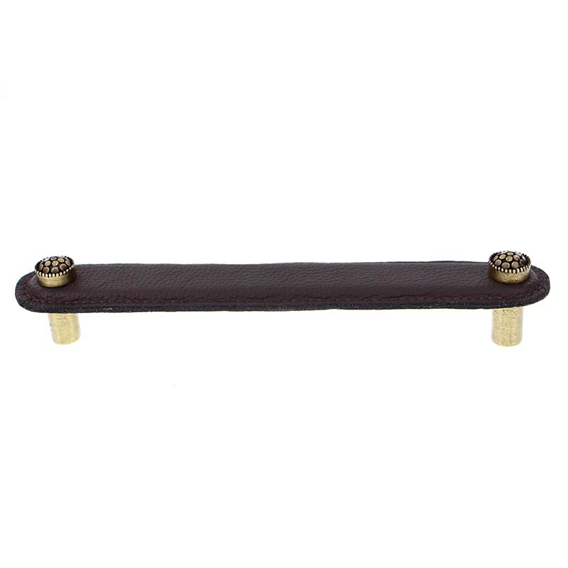 Tiziano 6 Center to Center Bar Pull, Antique Brass