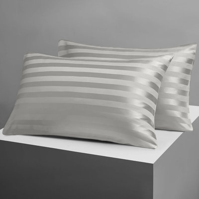 Luxury Stripe Standard Pillowcase - Set of 2