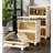 3-Tier Folding Storage Cabinet - 19.69" Wide, Collapsible With Magnetic Door, Plastic Storage With Wheels