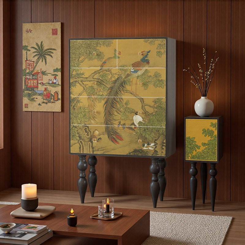 Armoire de rangement de style chinois