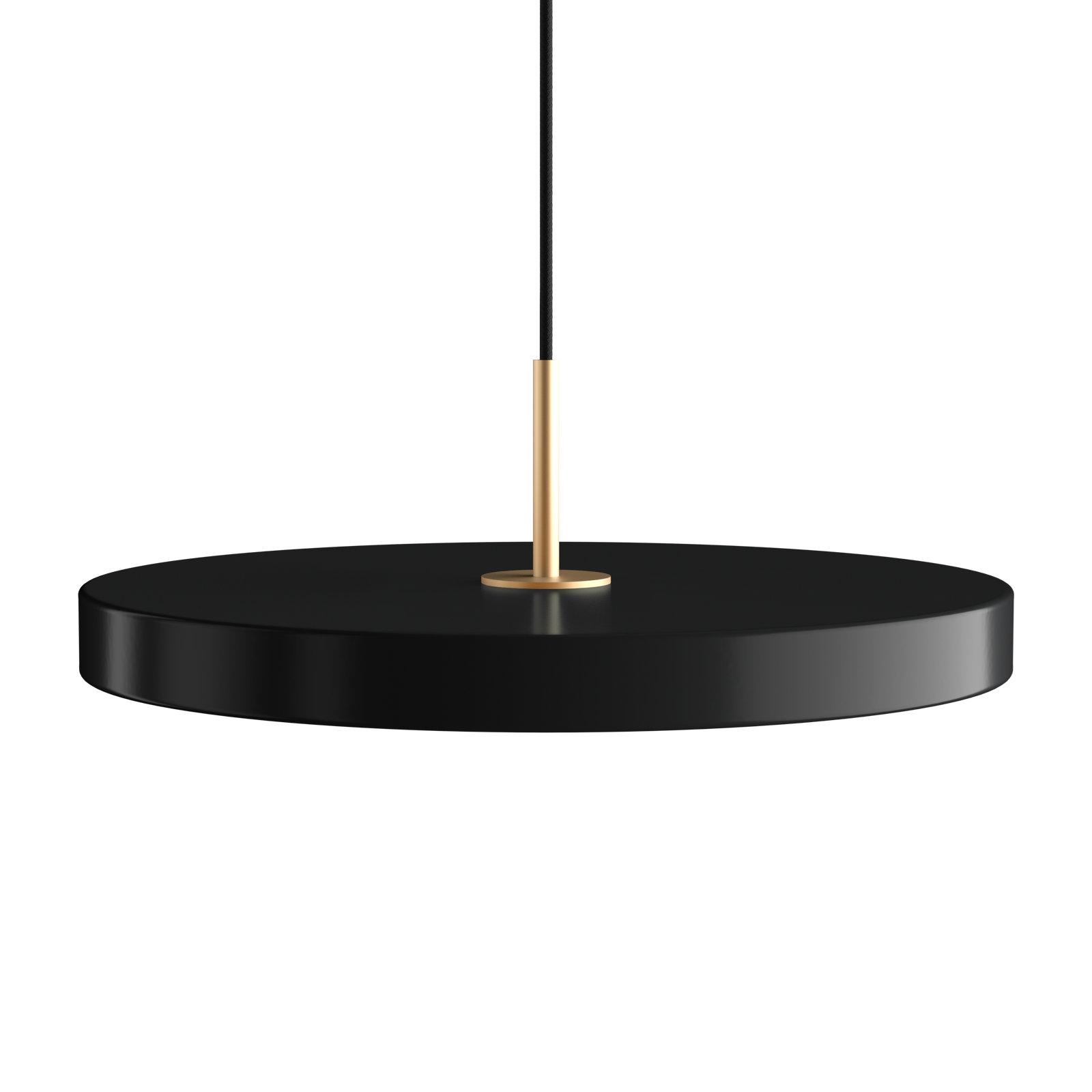 Ivan Single Light Metal Dimmable LED Pendant, Black