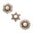 Solid Wood Flat Wall Mirror with Hooks