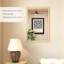 HOMCOM Decorative Rectangular Wall Mirror Wall-Mounted 60 x 40 cm Natural